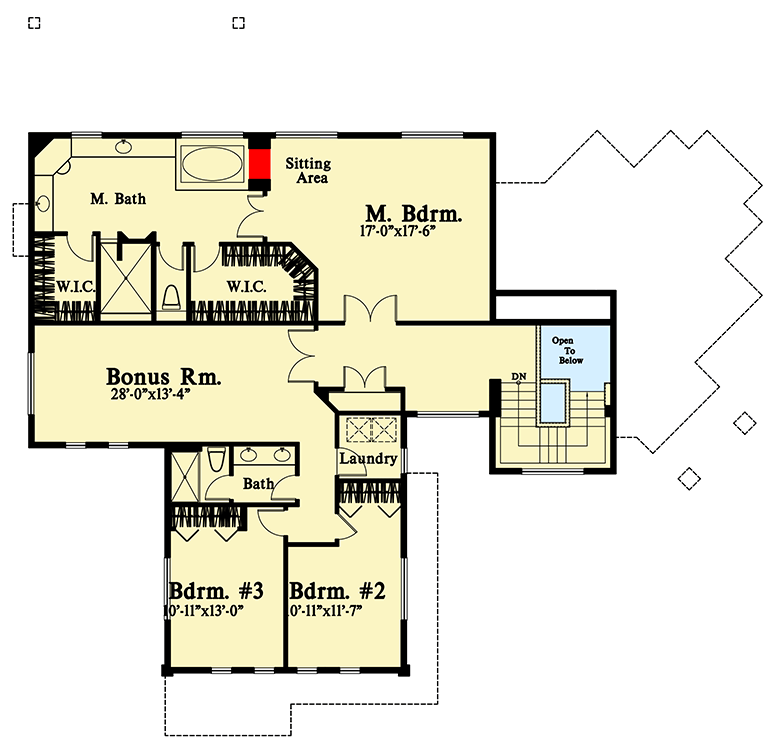 Plan 785014KPH: Spectacular 6-Bed House Plan with Walk-Out Basement - Floor Plan - Second Level - Craftsman, Northwest