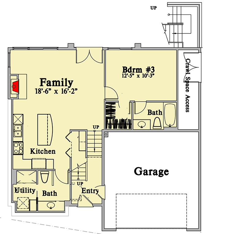 Plan 785013KPH: Fabulous 3-Bed House Plan with Beautiful Views - Floor Plan - Entry Level - Coastal, Contemporary, Northwest, Shingle, Vacation