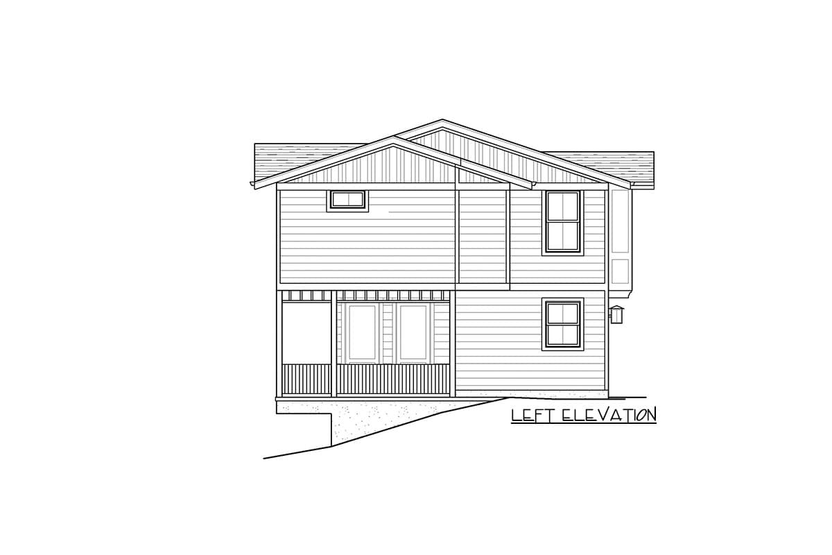 Plan 93105EL: Exclusive 3-Bed House Plan with Game Room and Carport - Image #48 - Contemporary, Northwest, Traditional, Vacation