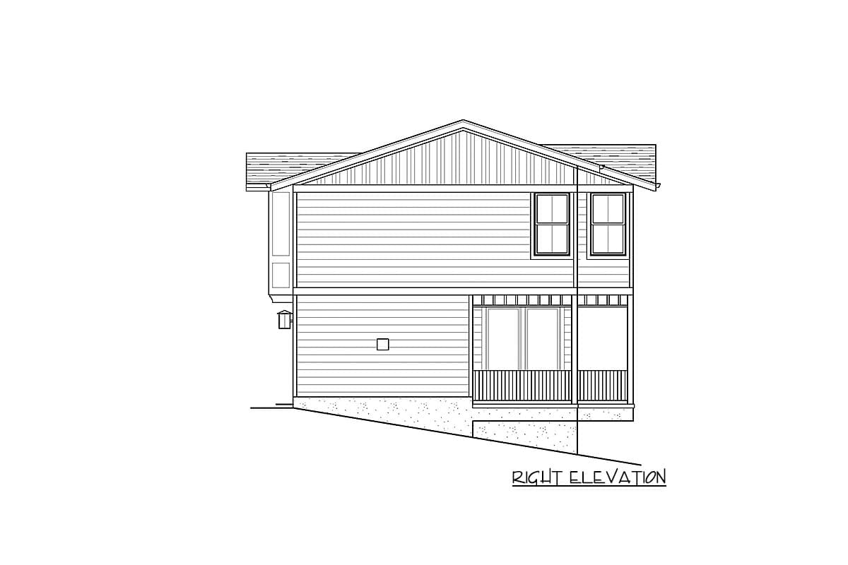 Plan 93105EL: Exclusive 3-Bed House Plan with Game Room and Carport - Image #50 - Contemporary, Northwest, Traditional, Vacation
