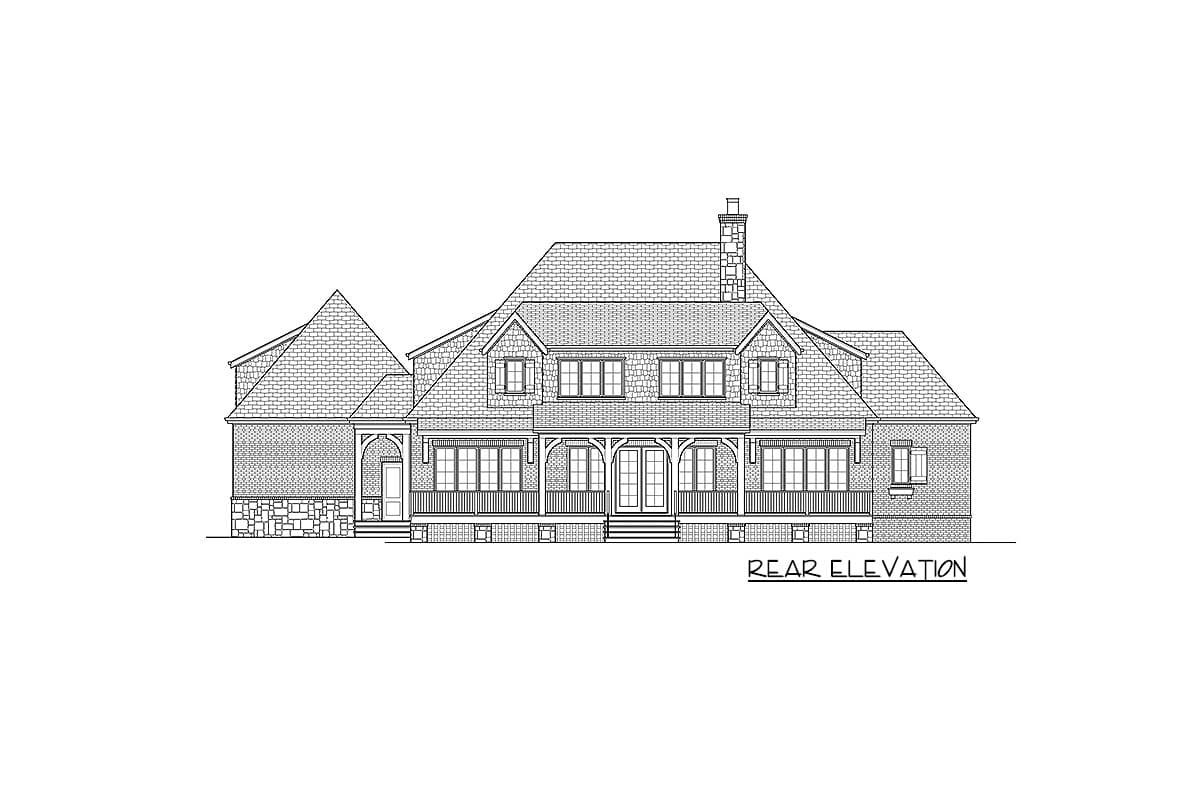 Plan 93107EL: Exclusive 4-Bed European House Plan with Detached Nanny Suite - Image #65 - European, Traditional