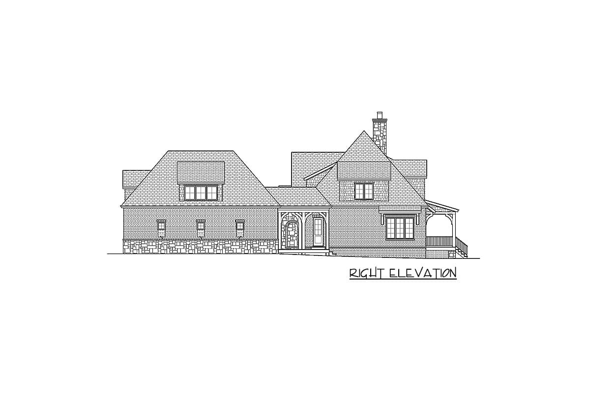 Plan 93107EL: Exclusive 4-Bed European House Plan with Detached Nanny Suite - Image #66 - European, Traditional