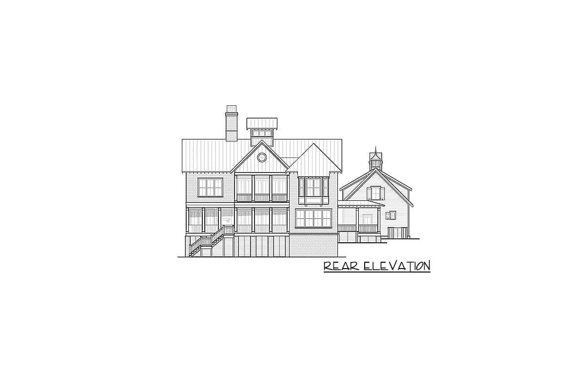 Plan 93109EL: Exclusive 4-Bed House Plan with Detached In-Law Suite - Image #11 - Country, Southern, Southern Traditional, Traditional