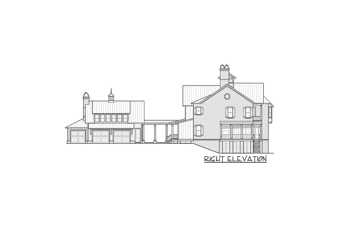 Plan 93109EL: Exclusive 4-Bed House Plan with Detached In-Law Suite - Image #12 - Country, Southern, Southern Traditional, Traditional