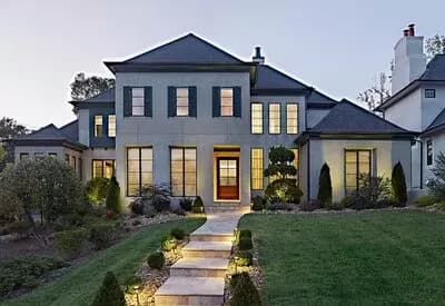 Exclusive 4-Bed Contemporary House Plan with a Covered Veranda and a Courtyard