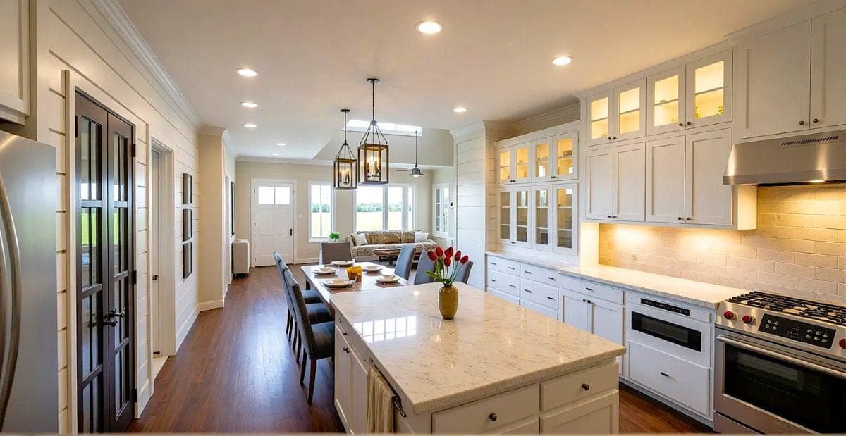 Plan 28932JJ: Modern Farmhouse Cottage Plan with Two Master Suites and a Detached 2-Car Garage - Image #5 - Cottage, Country, Modern Farmhouse, New American, Traditional