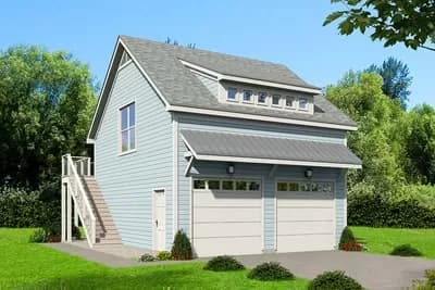 Detached Carriage House with Sun Deck