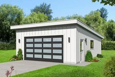 Modern Double Garage - 720 Sq Ft