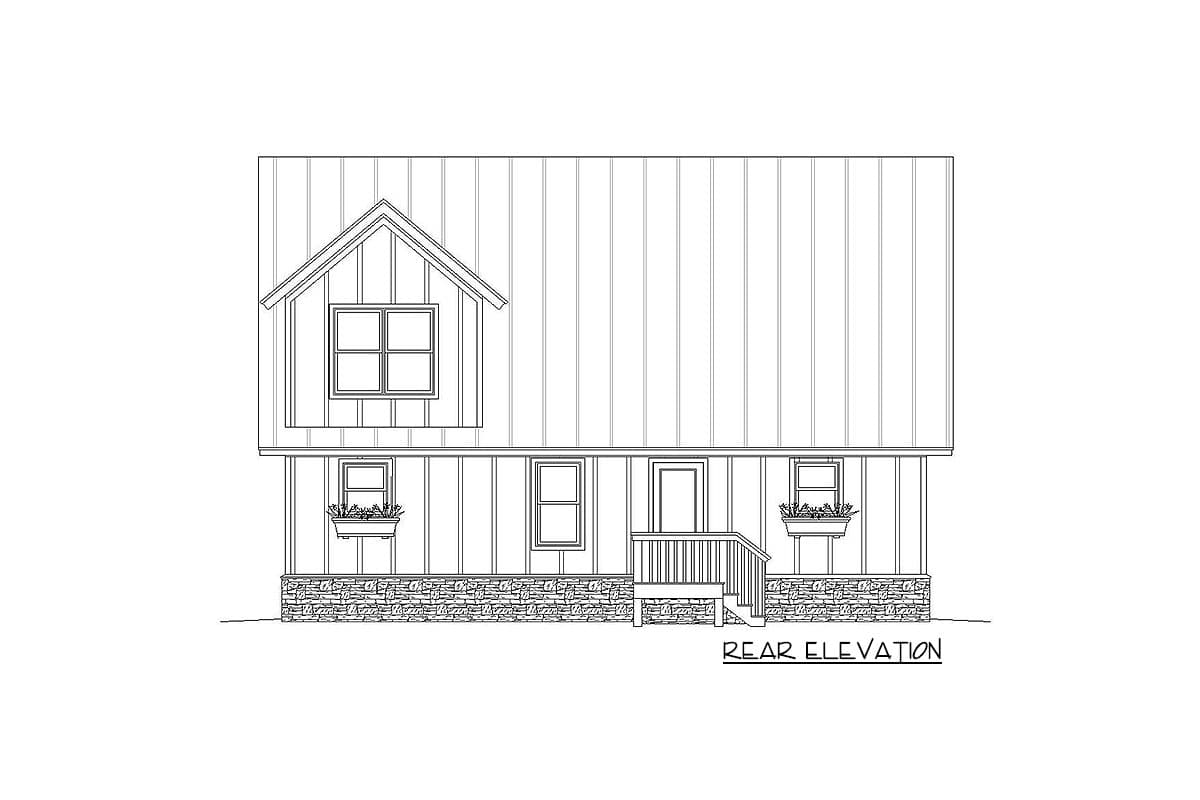 Plan 68578VR: 3-Bedroom House Plan with Two Master Suites for the Sloping Lot - Image #5 - Mountain, New American