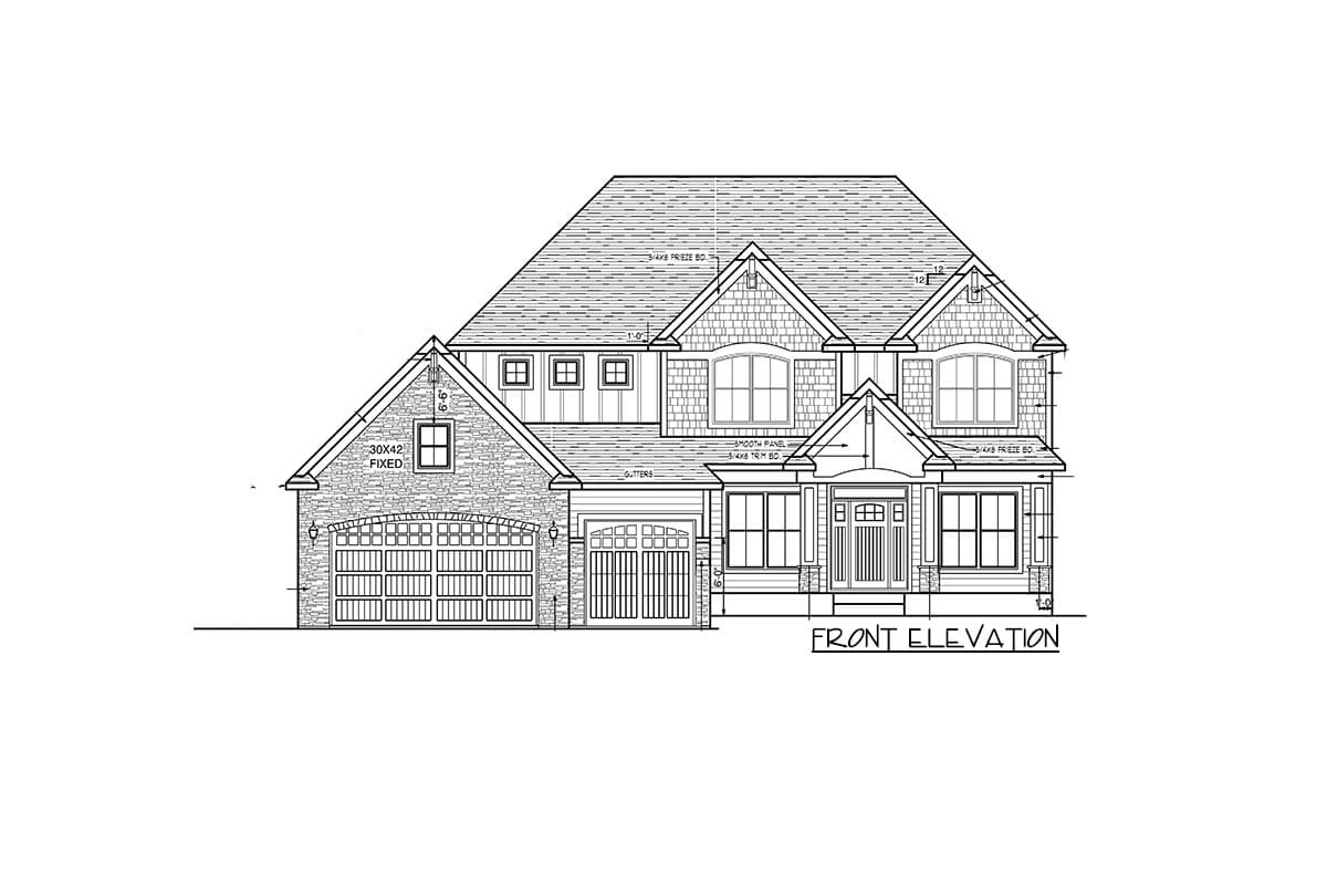 Plan 73399HS: 4-Bed New American House Plan With Lower Level Expansion - 3139 Sq Ft - Image #74 - Country, Craftsman, Northwest