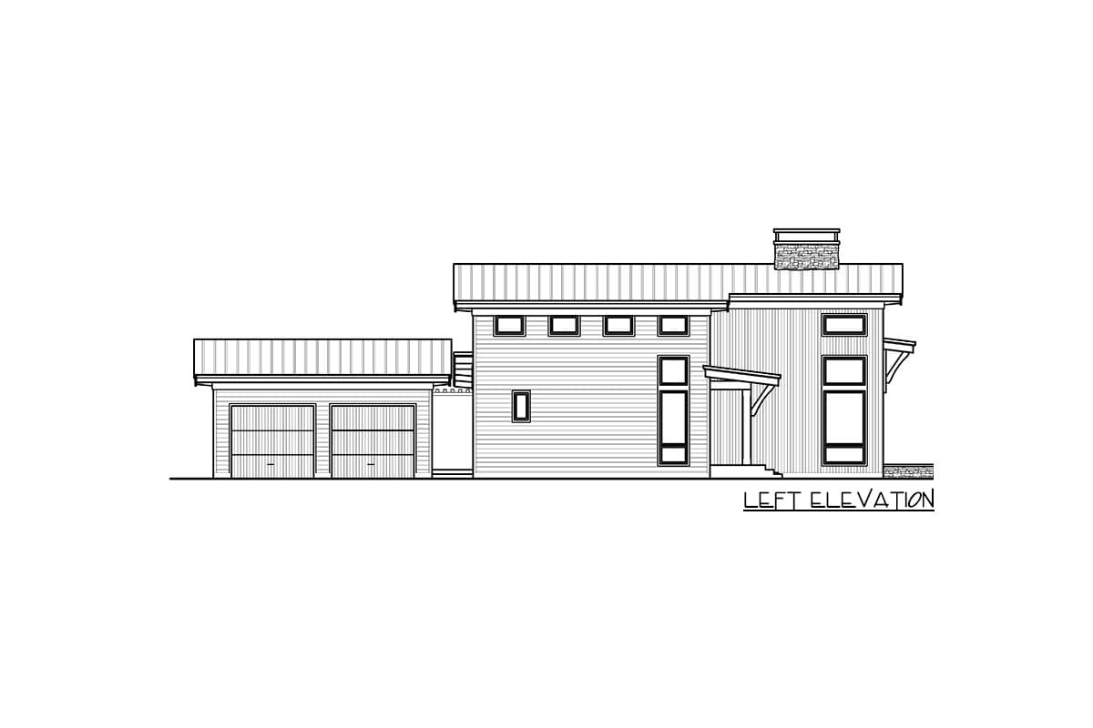 Plan 280024JWD: Splendid Contemporary House Plan with Detached Garage - 2102 Sq Ft - Image #87 - Contemporary, Mid Century Modern, Modern, Northwest