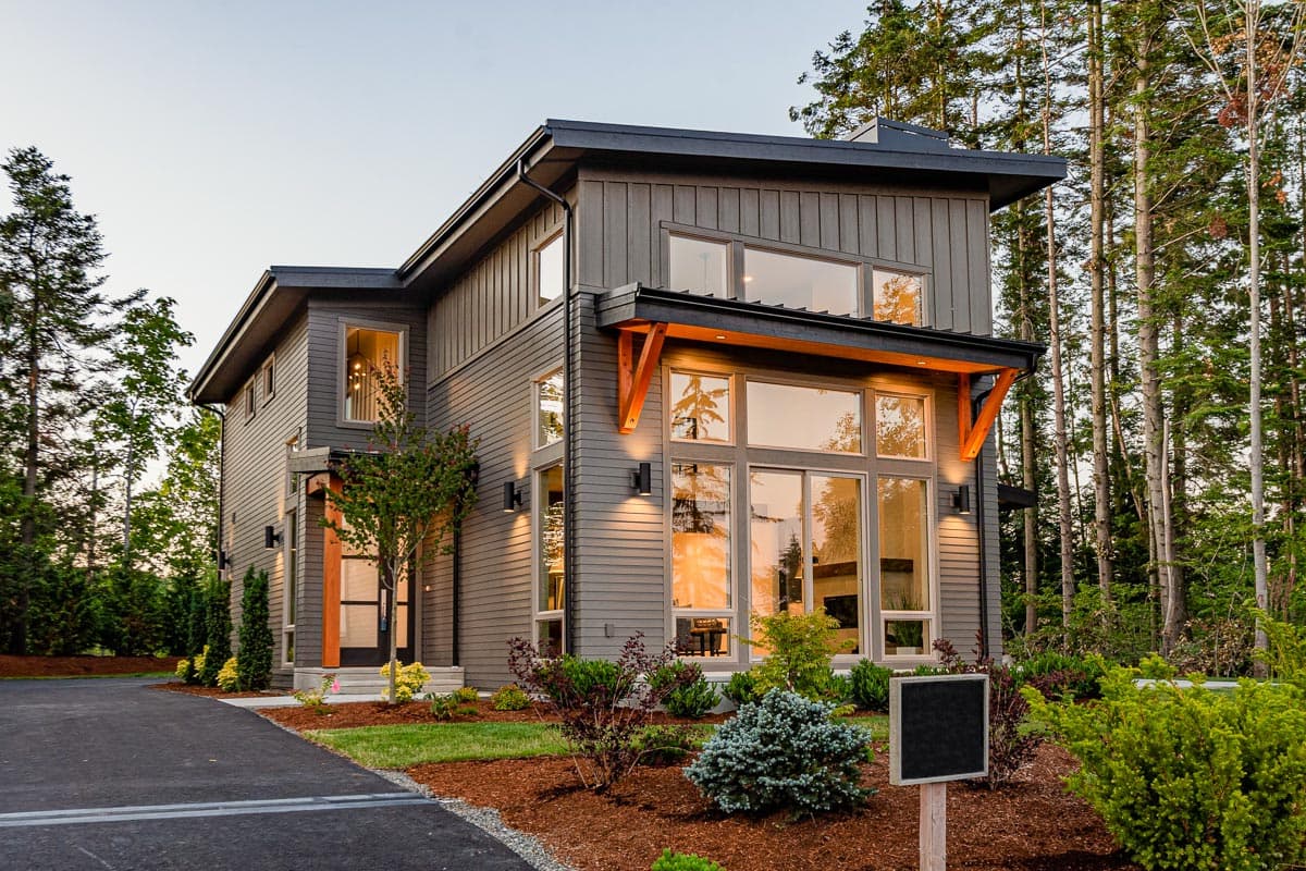 Plan 280024JWD: Splendid Contemporary House Plan with Detached Garage - 2102 Sq Ft - Image #4 - Contemporary, Mid Century Modern, Modern, Northwest