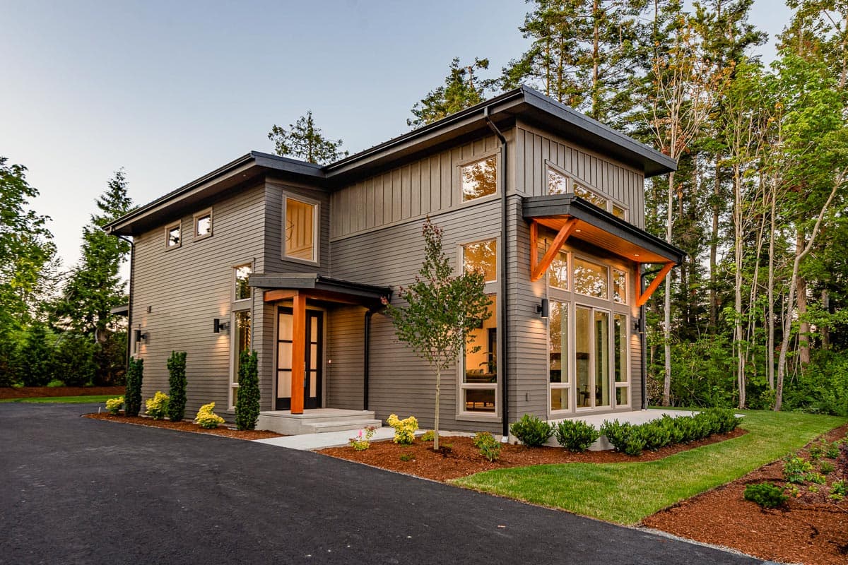 Plan 280024JWD: Splendid Contemporary House Plan with Detached Garage - 2102 Sq Ft - Image #5 - Contemporary, Mid Century Modern, Modern, Northwest