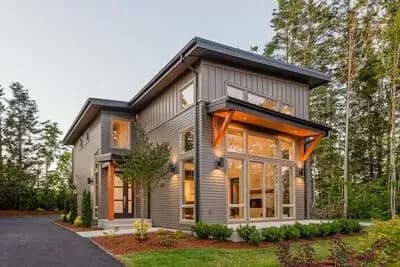 Splendid Contemporary House Plan with Detached Garage - 2102 Sq Ft