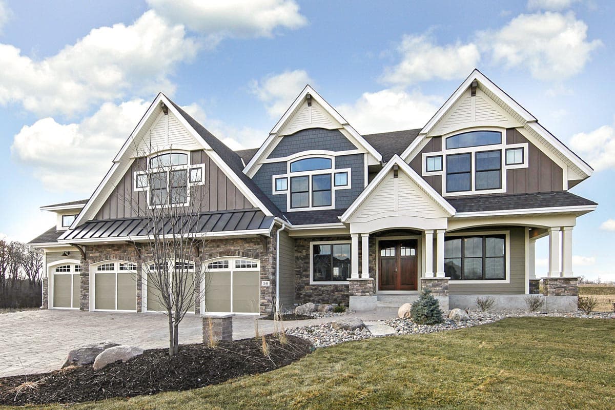 Plan 73401HS: Luxury Home Plan with 4-Season Porch and Indoor Sport Court - Image #6 - Craftsman, New American, Northwest