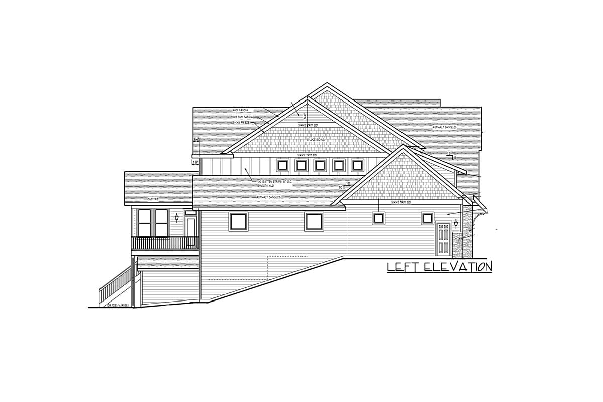 Plan 73401HS: Luxury Home Plan with 4-Season Porch and Indoor Sport Court - Image #105 - Craftsman, New American, Northwest