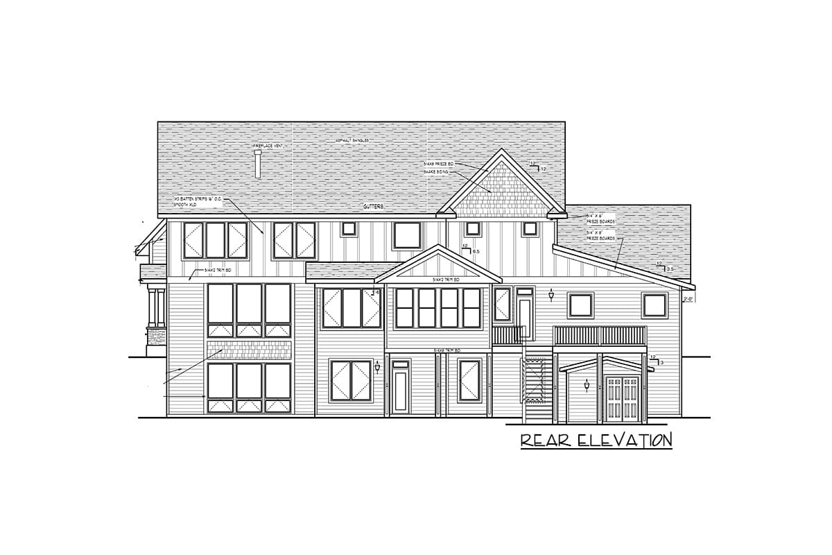 Plan 73401HS: Luxury Home Plan with 4-Season Porch and Indoor Sport Court - Image #106 - Craftsman, New American, Northwest