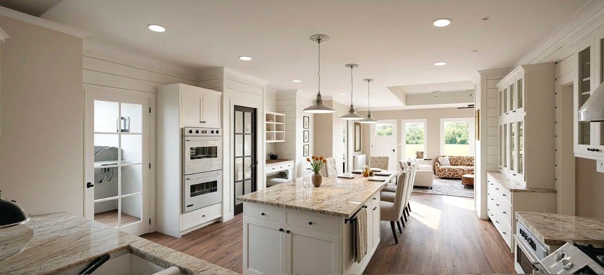 Plan 28933JJ: Modern Farmhouse Plan with Attached Garage In Back - 1809 Sq Ft - Image #5 - Cottage, Country, Farmhouse, Modern Farmhouse, New American, Traditional