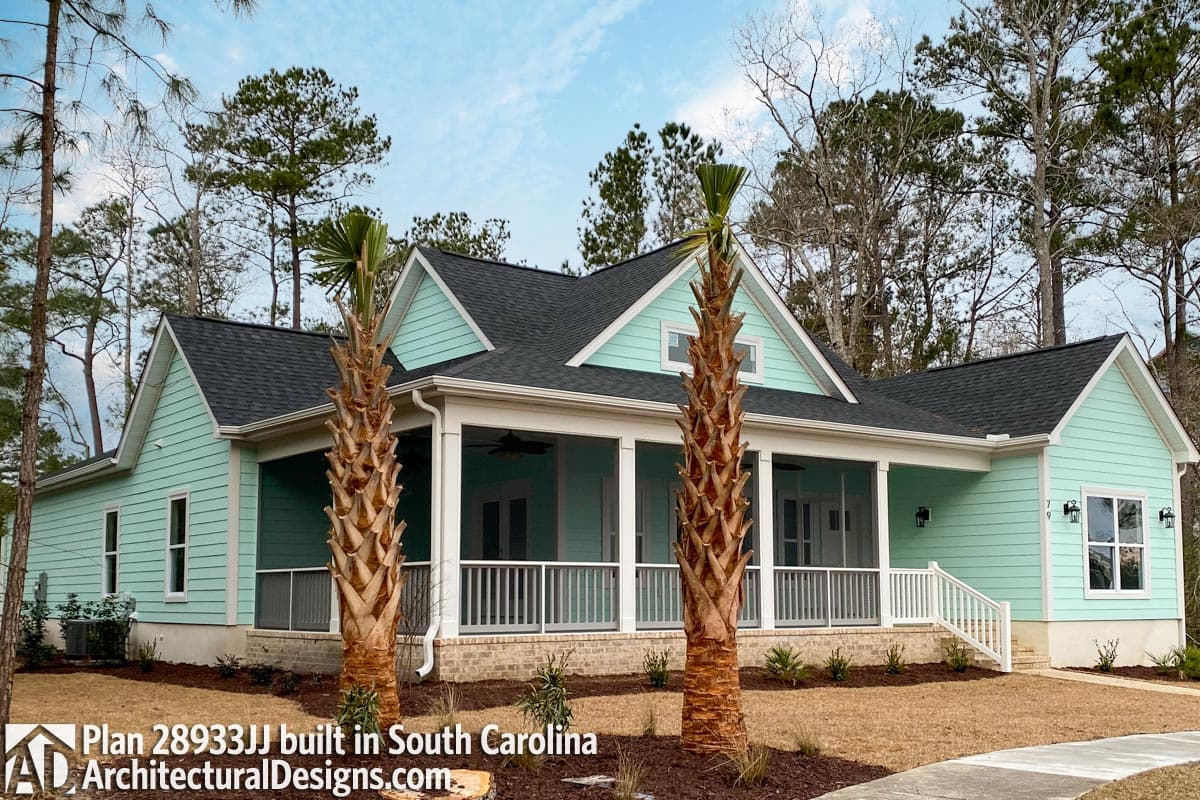 Plan 28933JJ: Modern Farmhouse Plan with Attached Garage In Back - 1809 Sq Ft - Image #9 - Cottage, Country, Farmhouse, Modern Farmhouse, New American, Traditional