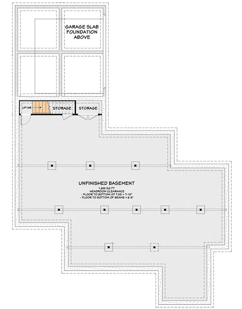 Plan 28933JJ: Modern Farmhouse Plan with Attached Garage In Back - 1809 Sq Ft - Floor Plan - Unfinished Basement Option - Cottage, Country, Farmhouse, Modern Farmhouse, New American, Traditional