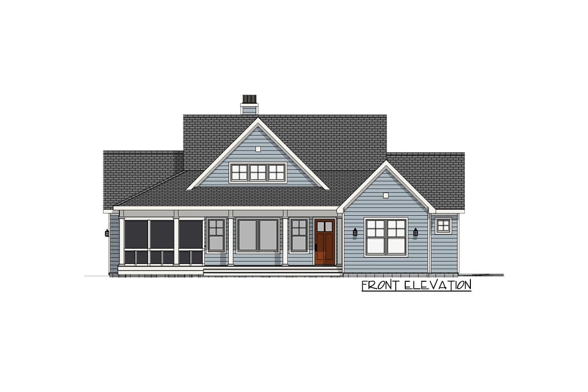 Plan 28933JJ: Modern Farmhouse Plan with Attached Garage In Back - 1809 Sq Ft - Image #10 - Cottage, Country, Farmhouse, Modern Farmhouse, New American, Traditional