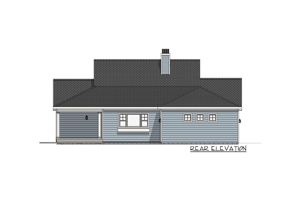 Plan 28933JJ: Modern Farmhouse Plan with Attached Garage In Back - 1809 Sq Ft - Image #12 - Cottage, Country, Farmhouse, Modern Farmhouse, New American, Traditional