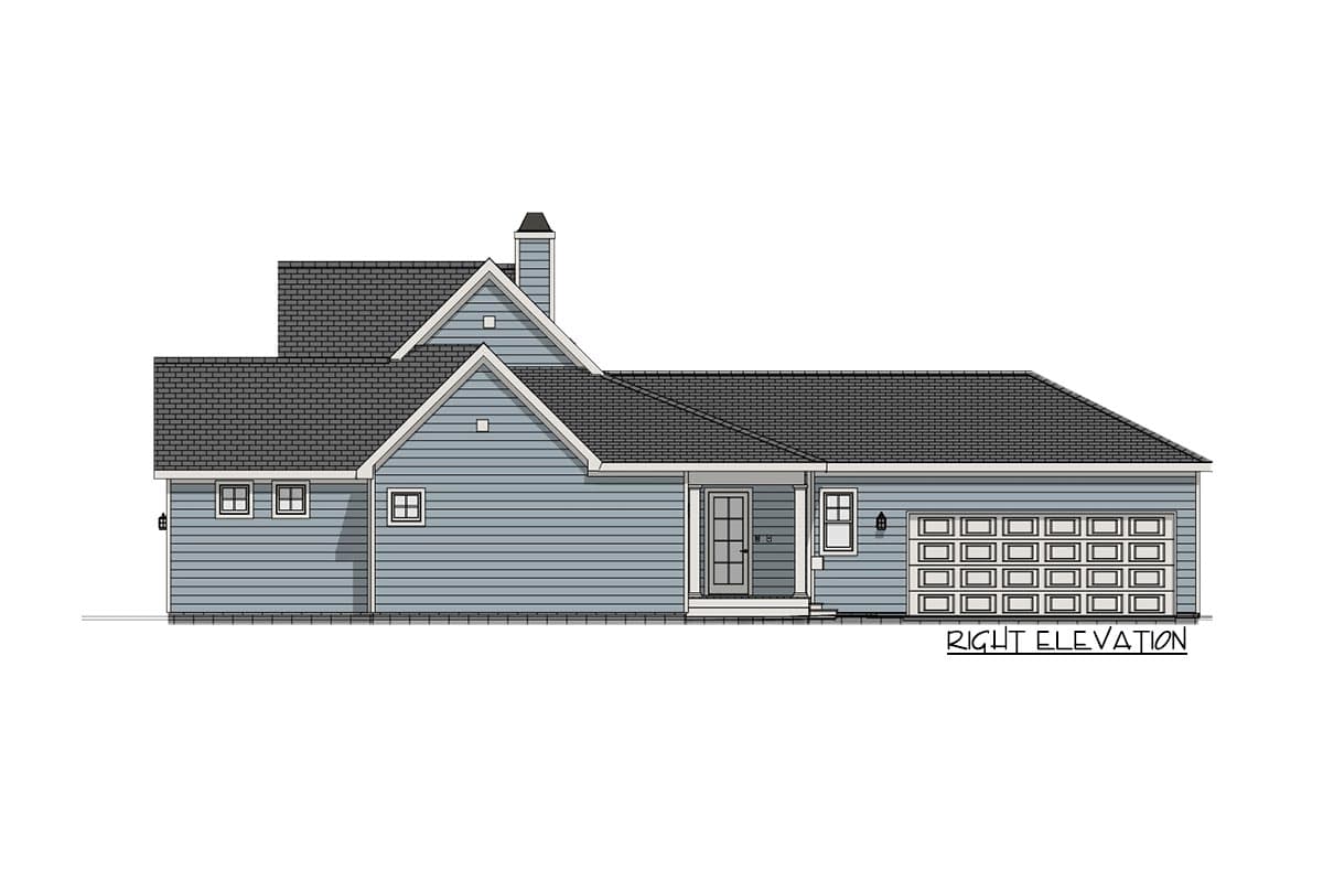 Plan 28933JJ: Modern Farmhouse Plan with Attached Garage In Back - 1809 Sq Ft - Image #13 - Cottage, Country, Farmhouse, Modern Farmhouse, New American, Traditional
