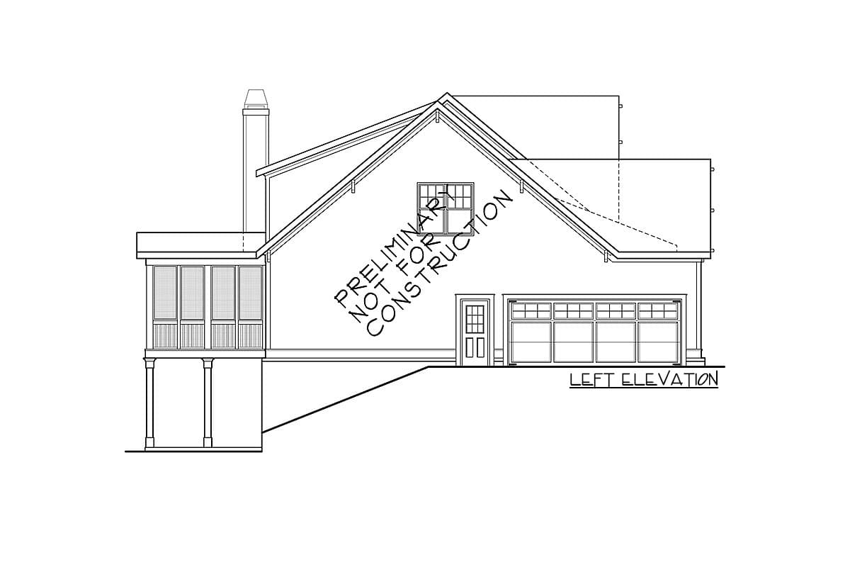 Plan 710000BTZ: Classic Craftsman-Style House Plan with Vaulted Family with Loft Overlook - Image #7 - Country, Craftsman, New American
