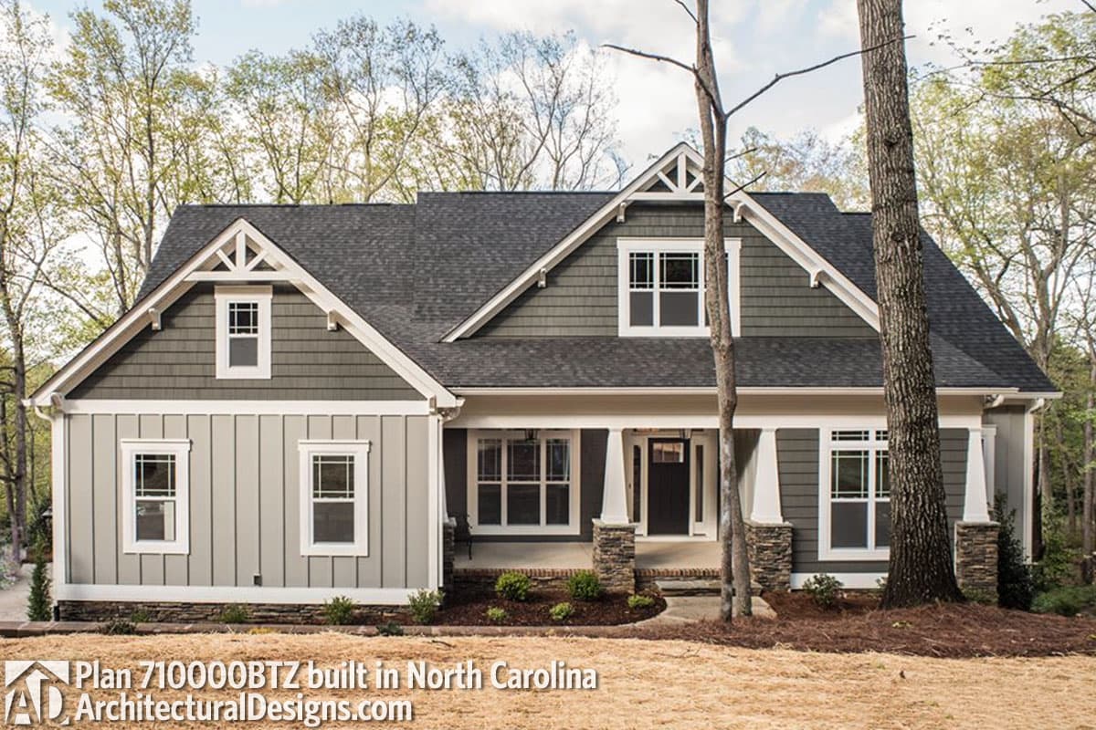 build gallery item - House Plan 710000BTZ comes to life in North Carolina