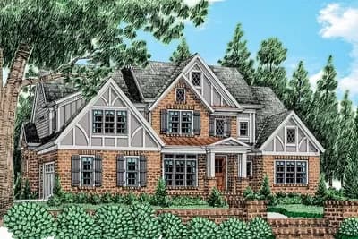 2-Story Traditional House Plan with Flexible Floor Plan