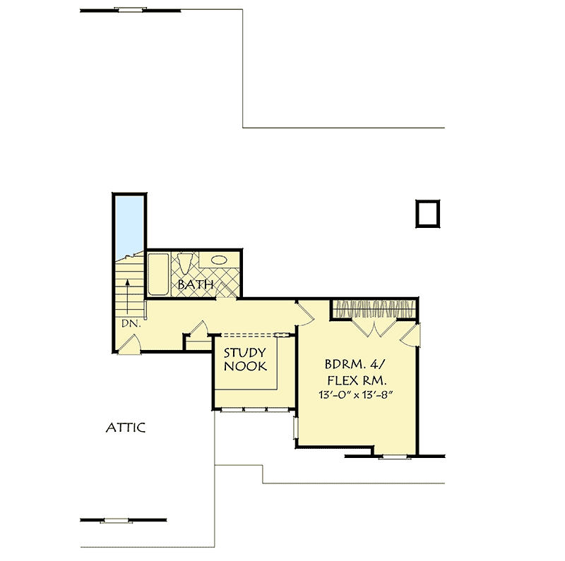 Plan 710006BTZ: Classic Craftsman House Plan with Private Master Suite - 2295 Sq Ft - Floor Plan - 2nd Floor - Country, Craftsman, New American