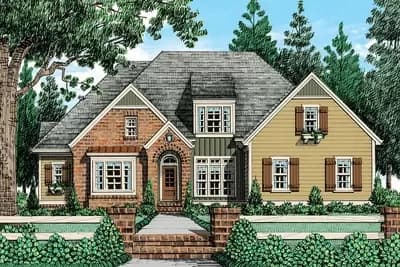 Attractive Southern House Plan with Alternate Exteriors Available