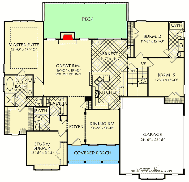 Plan 710009BTZ: Flexible Craftsman House Plan with Up To 5 Beds - Floor Plan - Main Level - Cottage, Craftsman, Northwest
