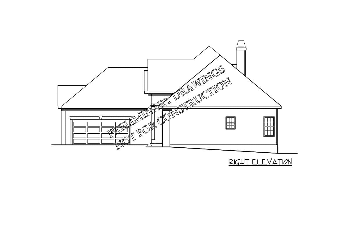 Plan 710011BTZ: One-Story Split Bedroom European-Influenced House Plan with Bonus Expansion - Image #5 - Southern, Traditional