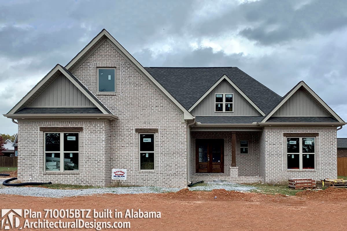 build gallery item - House Plan 710015BTZ Comes to Life in Alabama