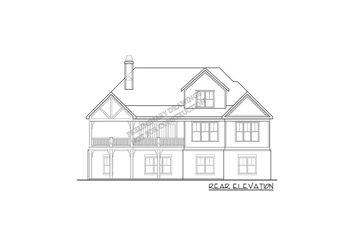 Plan 710015BTZ: Split Bedroom House Plan with Upstairs Expansion - 2073 Sq Ft - Image #18 - Country, Craftsman, New American