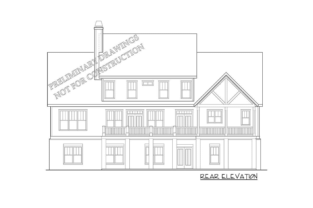Plan 710026BTZ: 4-Bed New American Home Plan with Main Floor Master - 2743 Sq Ft - Image #5 - Country, Craftsman, New American