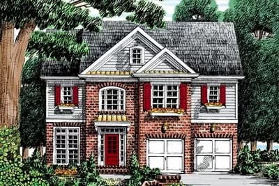3-Bed Traditional House Plan with Upstairs Rec Room