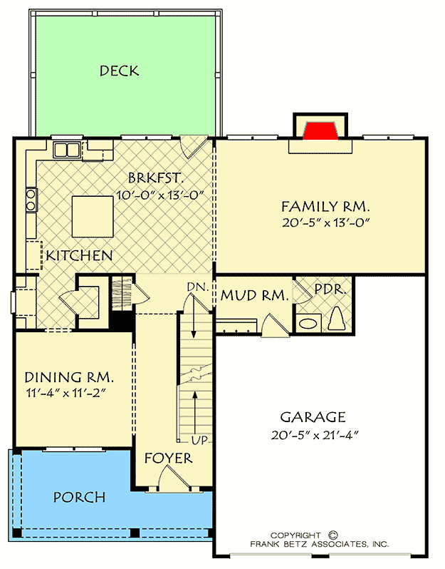 Plan 710029BTZ: Shingle-Embellished Country Cottage House Plan - Floor Plan - Main Level - Cottage, Country, Traditional