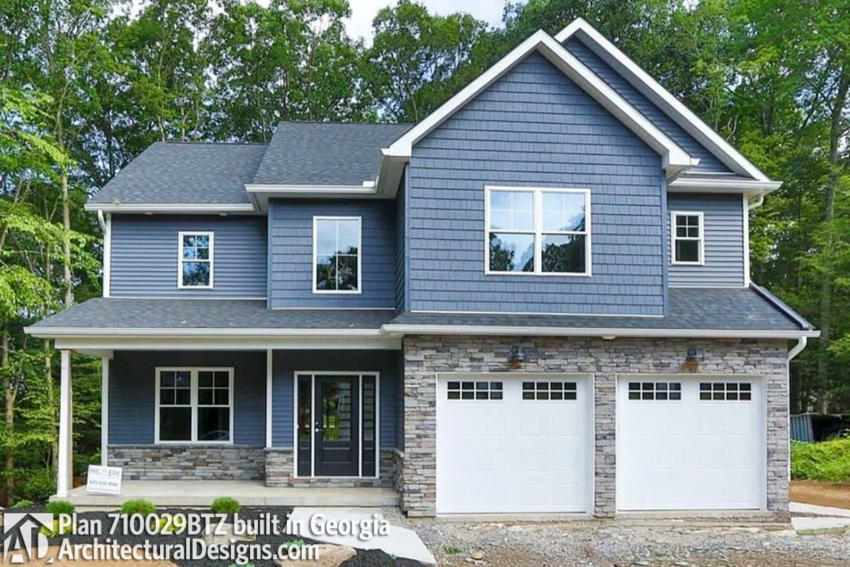 build gallery item - House Plan 710029BTZ comes to life in Georgia