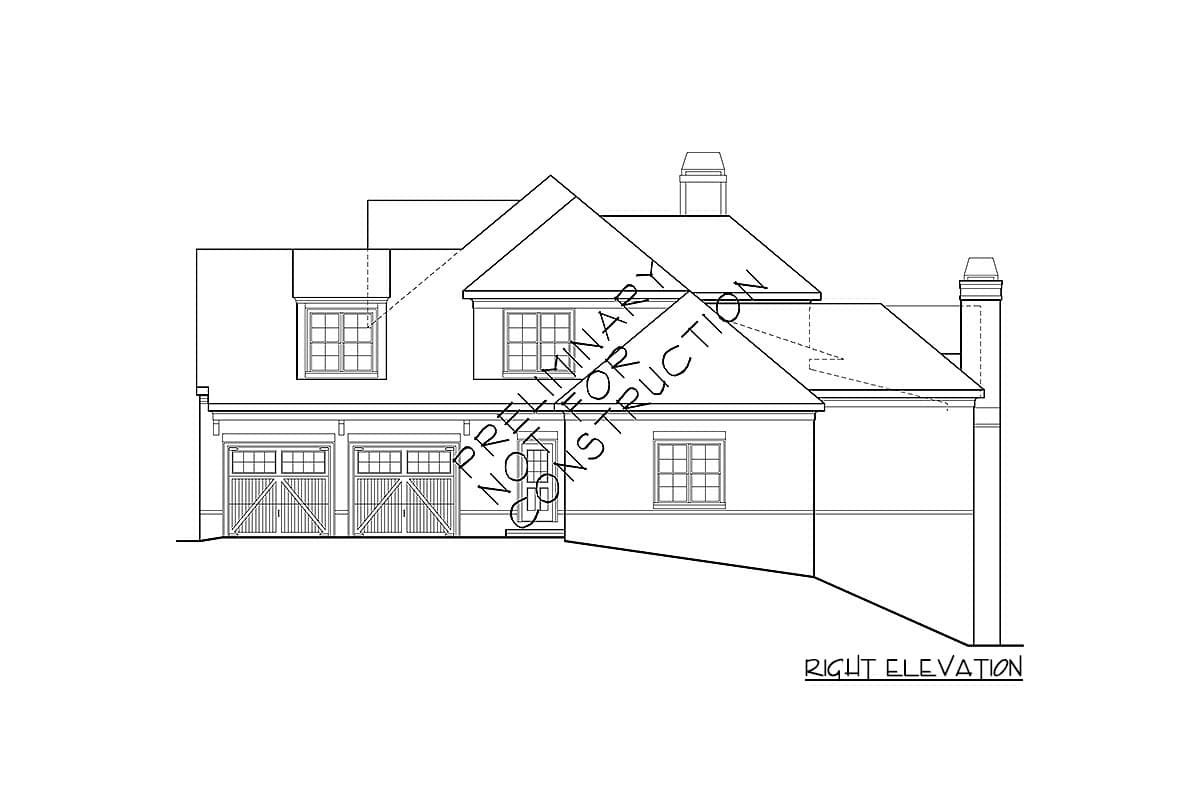 Plan 710034BTZ: 2-Story Traditional House Plan with Vaulted Family Room - Image #6 - Southern, Traditional