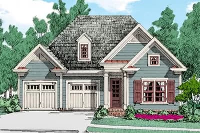 Two-Bed House Plan with Optional Third Bedroom