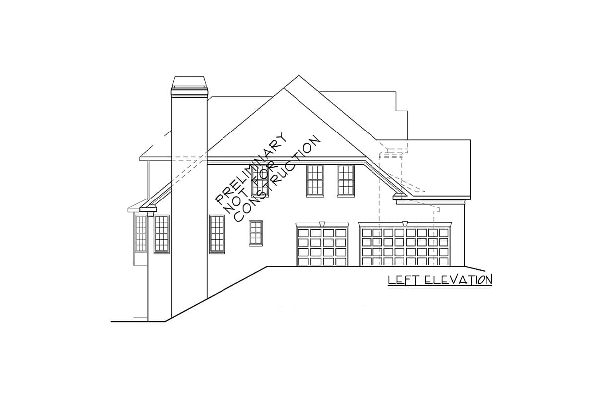 Plan 710045BTZ: Stately 4-Bed House Plan with Angled Kitchen and Side-Entry Garage - Image #10 - Southern, Traditional