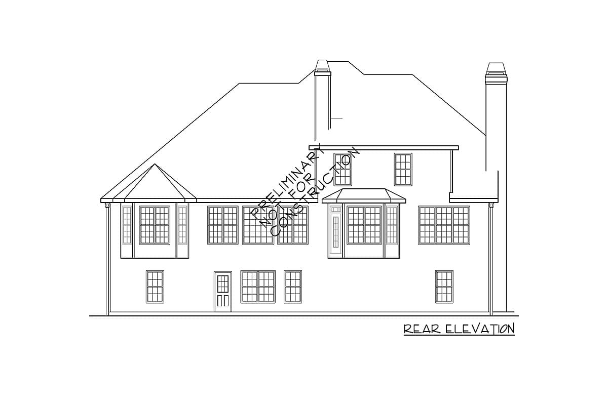 Plan 710045BTZ: Stately 4-Bed House Plan with Angled Kitchen and Side-Entry Garage - Image #11 - Southern, Traditional