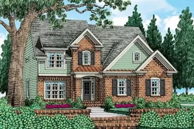Traditional House Plan with Exterior Options
