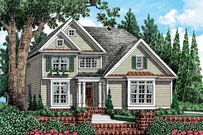 Traditional House Plan with Optional Master Suite Sitting Room