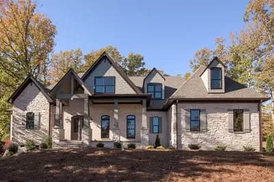 5-Bed House Plan with Vaulted Keeping and Family Rooms