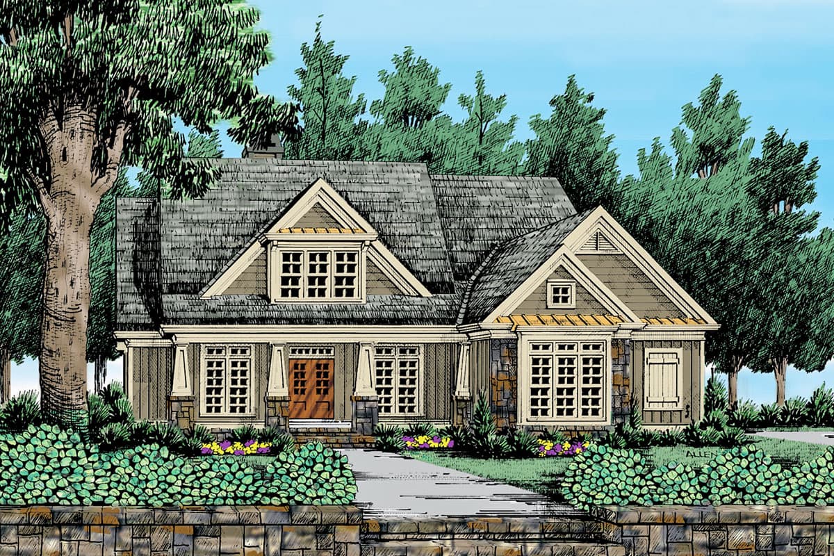 Plan 710069BTZ: Informally Elegant 4-Bed Craftsman House Plan - 2619 Sq Ft - Image #14 - Cottage, Country, Craftsman, Modern Farmhouse, Traditional
