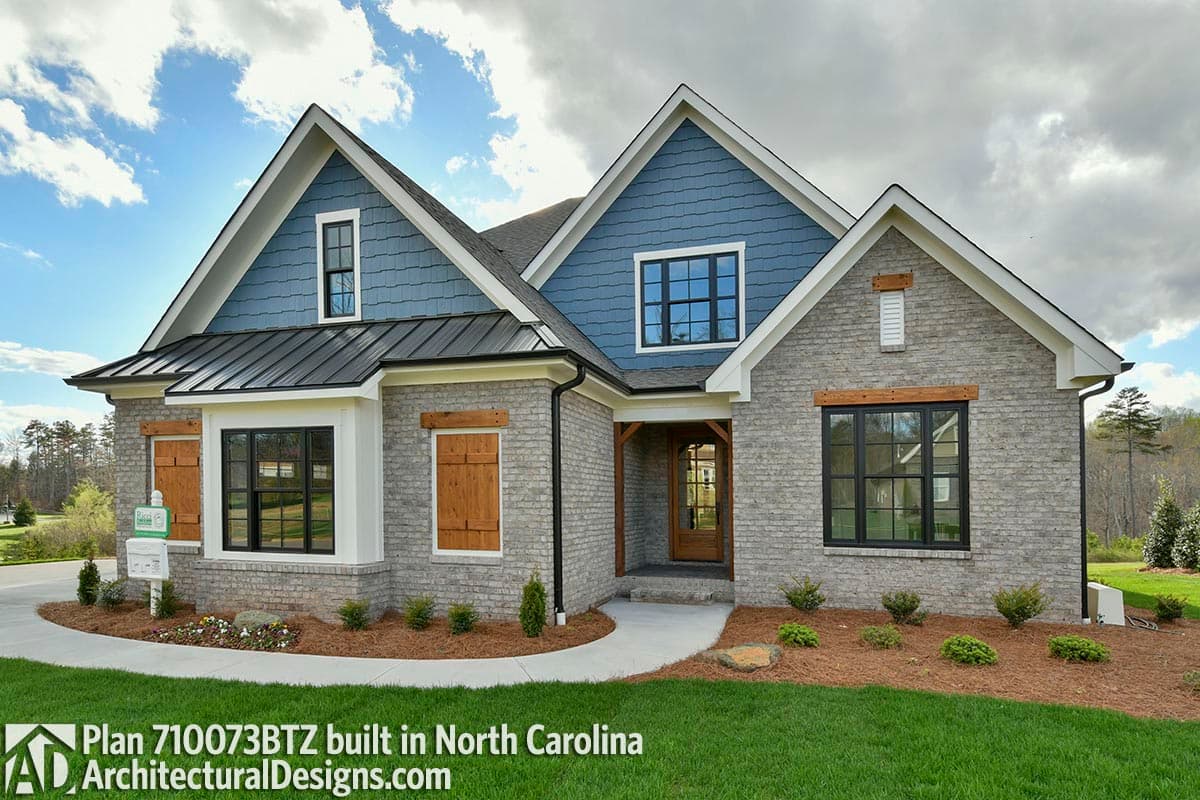 build gallery item - House Plan 710073BTZ comes to life in North Carolina