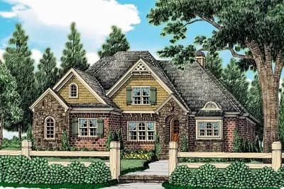 Dutch Colonial Home Plan with Upstairs Flexibility